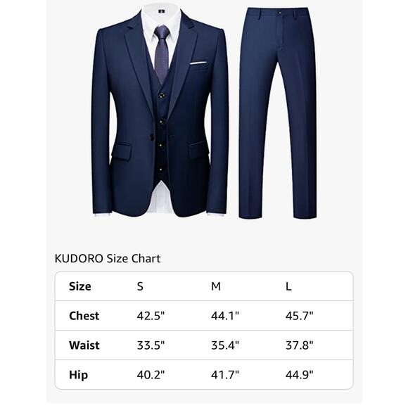 Brand New Men's Tan 3 Piece Suit Blazer, Vest & Pants Regular Fit Size: Medium - Picture 4 of 5